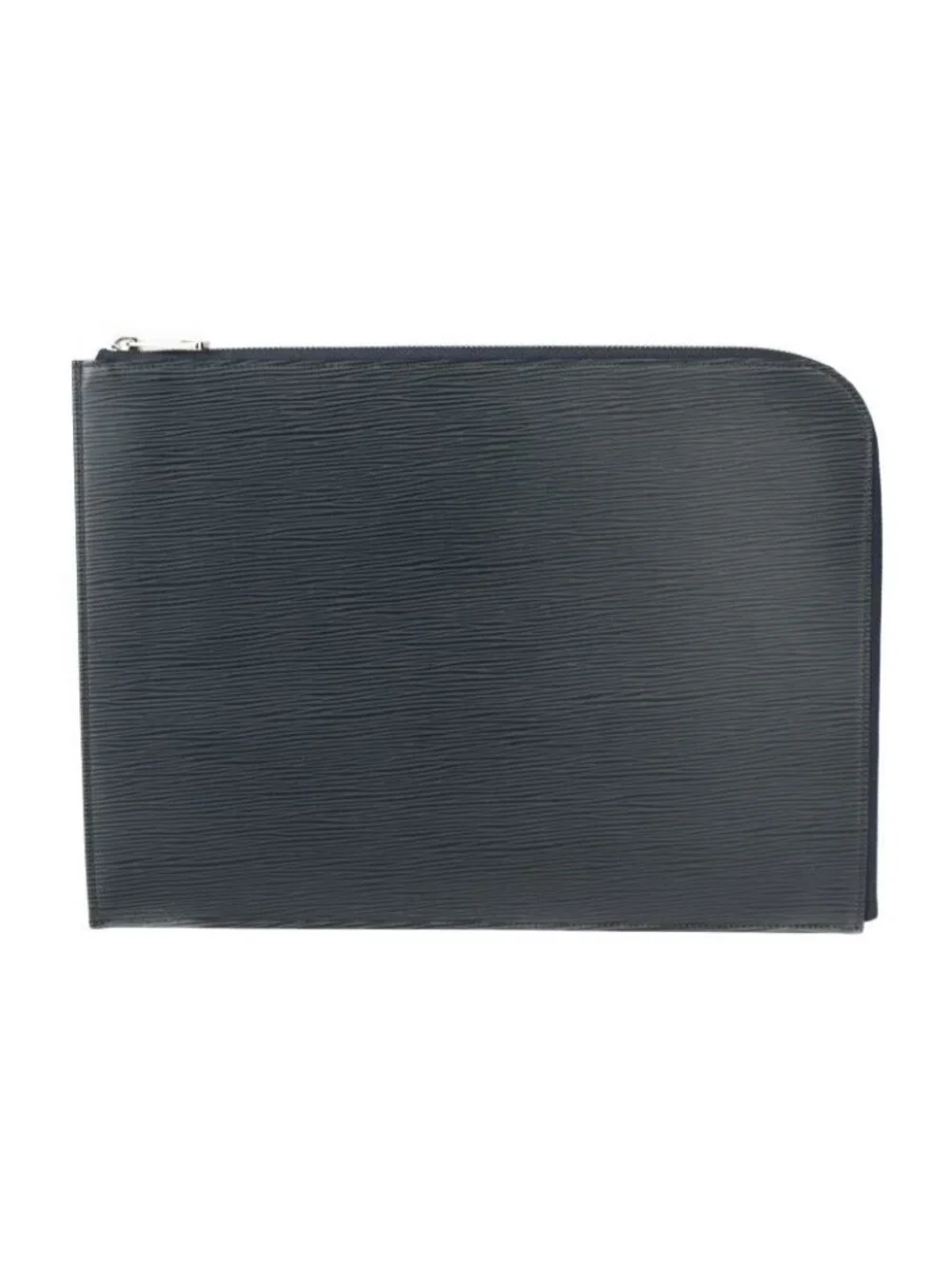 Louis Vuitton Pochette Jules GM Second Bag Leather Blue Marline Silver